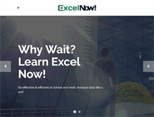 Tablet Screenshot of excelnowtutorial.com